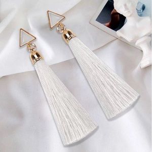 Triangle Tassel Earrings